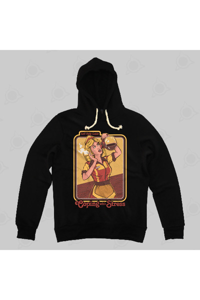Built By Crazy Hanorac cu glugă unisex Coping With Stress