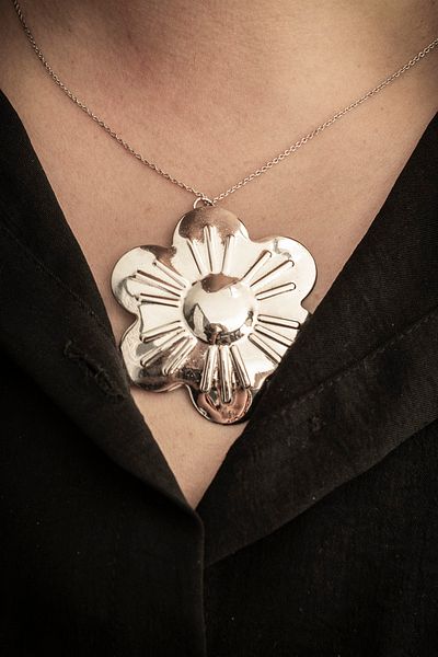 Handygoo Silver Copper Necklace and Copper Buckle
