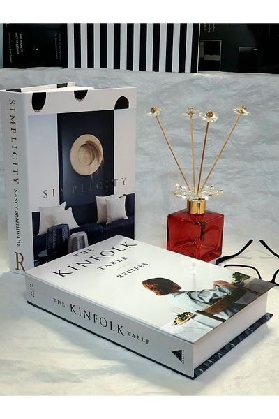 Saccura Decor Set of 2 Simplicity Kinfolk Decorative Box Set Book Box Set