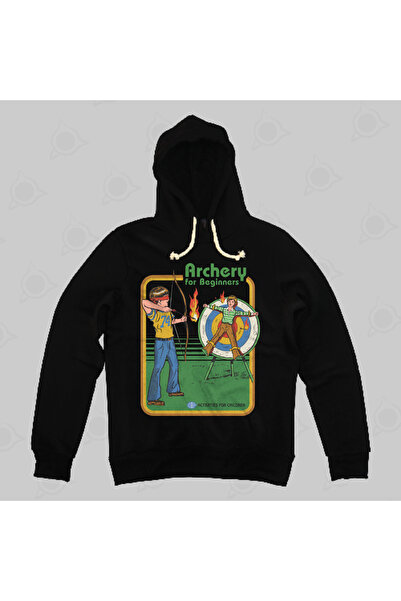 Built By Crazy Стрелба с лък за начинаещи Унисекс суитшърт с качулка