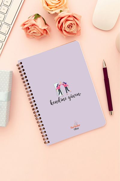 Harikalar Ofisi Confidence Themed 14*19 Lined Notebook