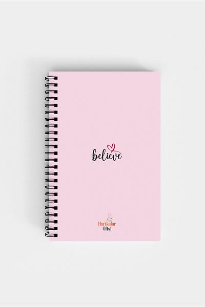 Harikalar Ofisi Believe Themed 14*19 Lined Notebook