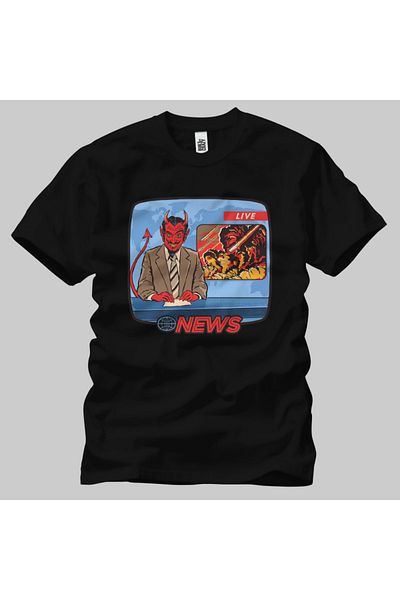 Built By Crazy Tricou unisex Breaking News