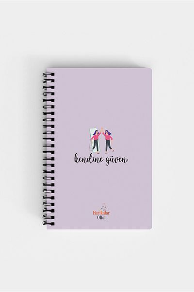 Harikalar Ofisi Confidence Themed 14*19 Lined Notebook