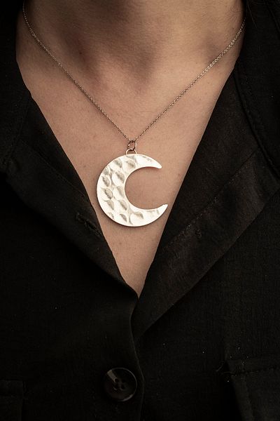 Handygoo Moon Style Copper Necklace and Copper Earrings