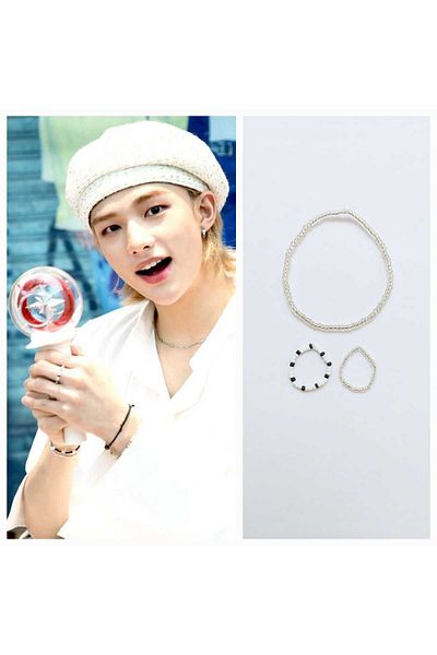REN AKSESUAR Stray Kids Hyunjin Bracelet Ring Set