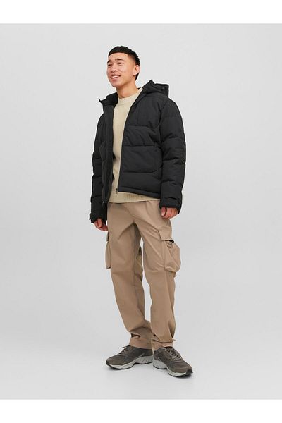 Jack & Jones Jcootıs Puffer Sn Men Black1 Coat 12239001-02