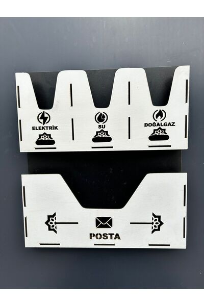 10kdekor Apartman Ortak Fatura & Posta Kutusu Ahşap Mdf