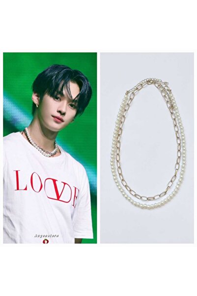REN AKSESUAR مجموعة قلادات Kpop Straykids Lee Know