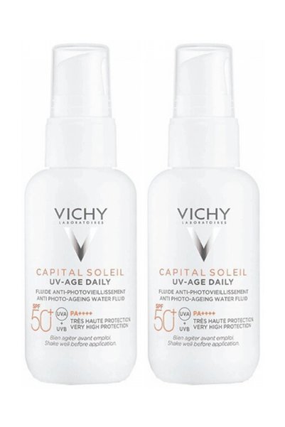 Vichy Capital Soleil UV -Age Daily-Spf 50+ Tinted Cream 40 ml 2-pack