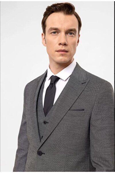 SÜVARİ SLİM FİT YELEKLİ TAKIM ELBİSE