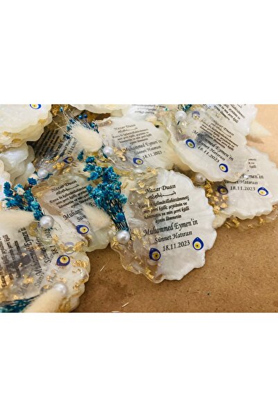 guluslazerkesim 30 ADET EPOKSİ MAGNET ÇİÇEKLİ SÜSLÜ MIKNATISLI GOLD DESENLİ S...