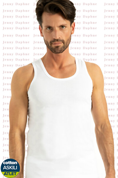 Jenny Daphne Ανδρικό εσώρουχο από βαμβακερό λουράκι χωρίς ιδρώτα 3 ΤΕΜΑΧΙΑ CAMPANED QEN 1001