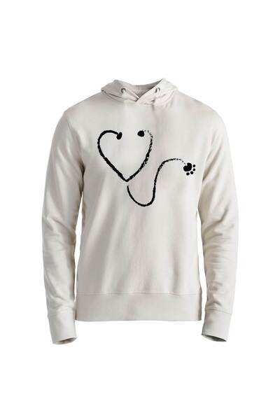 Alfa Tshirt Veterinary Heart Paw Ecru Sweatshirt