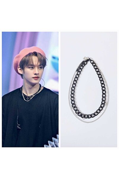 REN AKSESUAR KPOP STRAYKIDS Lee Know Necklace Set