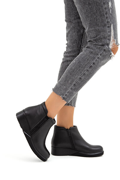 Tamer Tanca Tamer Tanca Kadın Hakiki Deri Comfort Bot 824 3901 Byn Bot Sk21-22