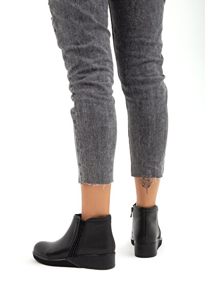 Tamer Tanca Tamer Tanca Kadın Hakiki Deri Comfort Bot 824 3901 Byn Bot Sk21-22