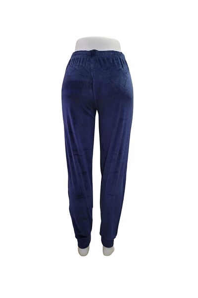 Pijamoni PIJAMONI WOMEN'S SOFT VELVET BOTTOM PAJAMA-NAVY BLUE