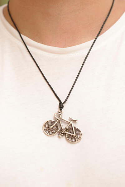 etniko Unisex Bicycle Themed Adjustable Necklace
