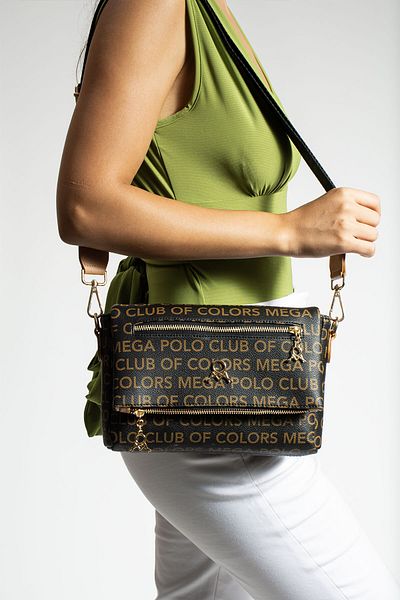 YOGII York Model Leather A Ποιοτική τσάντα χιαστί ώμου VIP με λειτουργική πολλαπλή τσέπη