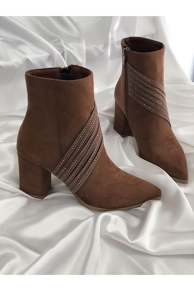 Hg Ayakkabı ΧΕΙΜΕΡΙΝΕΣ ΜΠΟΤΑΚΕΣ DORİS TABA SUEDE ΜΕ ΤΑΚΟΥΝΑ