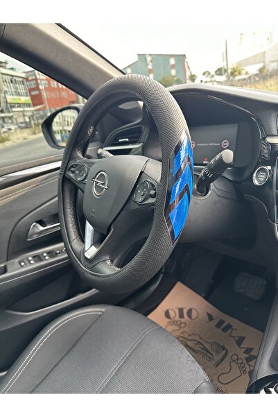 Fox Geçmeli Direksiyon Kılıfı Fosforlu Çavuş Mavi