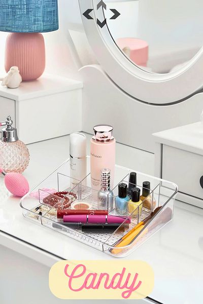 LİGROUND CANDY Desktop Makeup Organizer Organizer Jewelry Organizer CRYSTAL Organizer Pen Holder