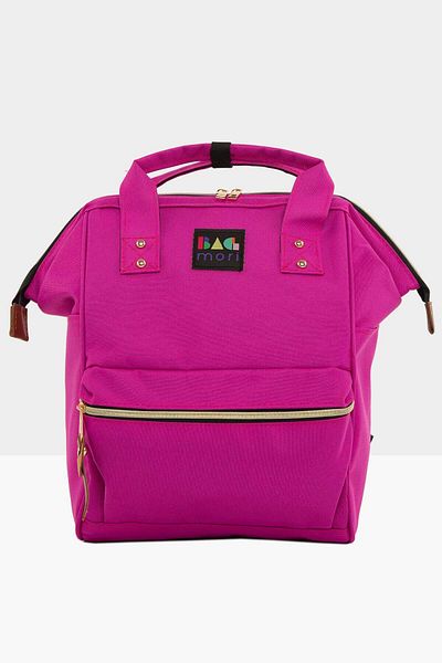 Bagmori Fuchsia Unisex Metal Brim Backpack