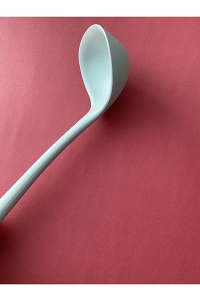Multiamo Hard Tip Heat Resistant Fireproof Non-Stick Silicone 28 Cm Ladle 1 Piece