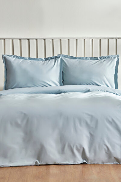 Karaca Home Cool Touch Stripe Двоспальний комплект постільної білизни, синій