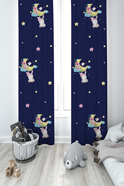 MASAL ODAM ستارة خلفية لغرفة الأطفال والرضع بنمط حيوان لطيف يتأرجح على القمر