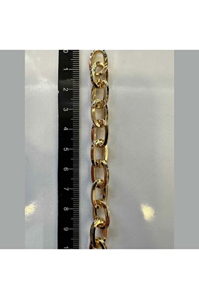 AĞIRSOY Lanț de fier Zd140-2.0x8.5x13.5 Culoare Aur Pretul este pentru 10 metri.