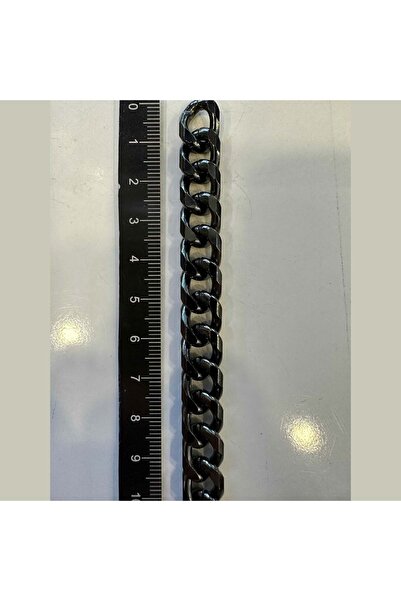 AĞIRSOY Lanț din aluminiu Za221-3.0 mm, finisat complet, culoare negru, prețul este pentru 5 metri