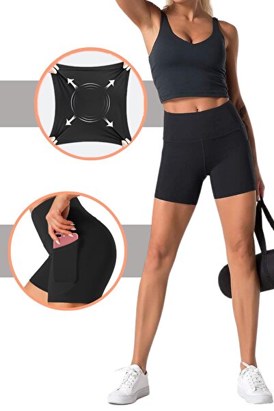 GHASSY CO. . Women's High Waist Pocket Workout Fitness Running Short Sports Tights