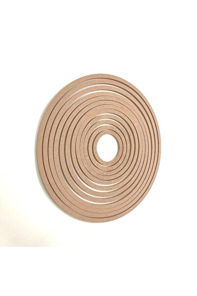 Buradadavar Hobi Ahşap 12'li Ham Mdf, 8mm Kalınlık, 30 Cm Kasnak, Boyanabilir Vidasız Kasnak, Makrome Halkası, Düş Kapanı