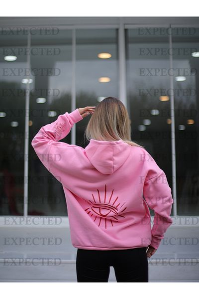 EXPECTED Φούτερ Unisex ροζ Oversize Eye Print