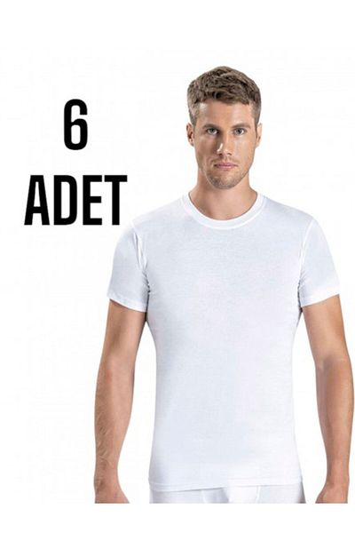 Yıldırım tekstil Silver 3005 Combed Cotton Crew Neck Men's Tank Top Pack of 6