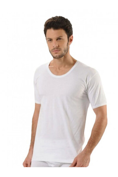 Yıldırım tekstil Silver 3004 Crew Neck Rib (LYCRALI) Men's Athlete 6 Pack