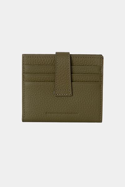 Grande 3803 Genuine Real Leather Women's Men's Wallet Green
