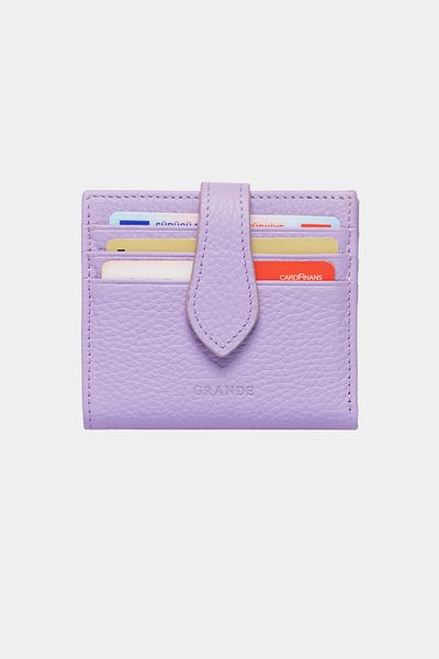 Grande 3803 Genuine Real Leather Special Design Women's Wallet Lilac