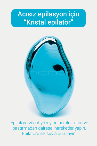 Nera Classy Kristal Epilasyon Aleti, Ağrısız Güvenli Kol Bacak Sırtı Için Ovm...
