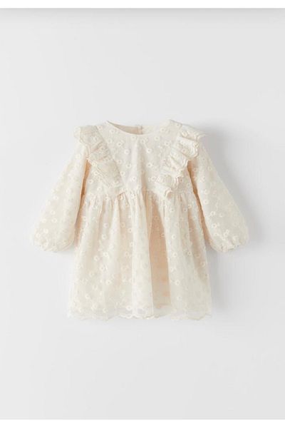 Çipil Embroidered Tulle Dress