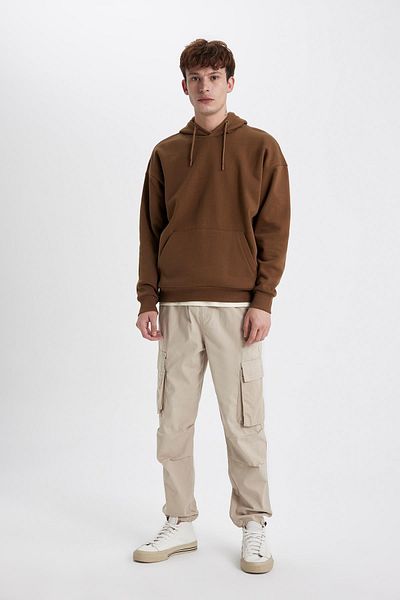DeFacto Φούτερ με κουκούλα Oversize Fit