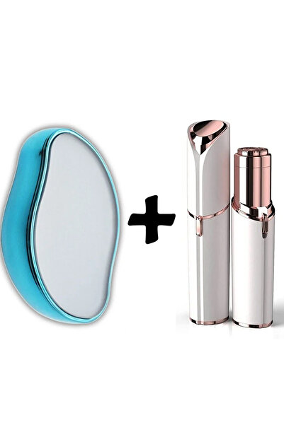 AYACO Tüy Alma Aleti Pratik Yüz Kıl Kaş Bıyık Alma Epilatörü Ve Kristal Epila...