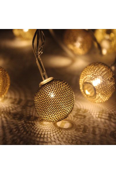 ORBUS Metal LED Light Chain 10 Pieces Metal LED With USB 1.5Meters