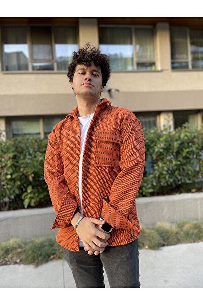 MİRMARONİ зимова чоловіча сорочка з капітоном, сорочка лісоруба, одна кишеня з клапаном