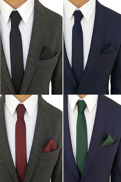 tezgahist BLACK/GREEN/Claret Red/DARK BLUE THIN TIE WIPES SET