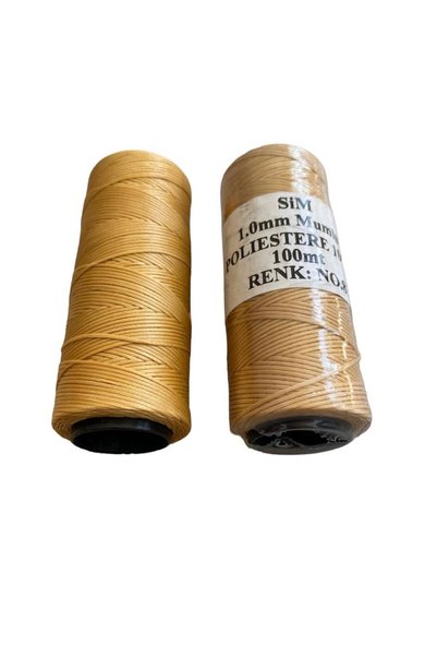 DERİONLİNE Sim 1 Millim Hobby Saddler Leather Rope Coil 100 Meters