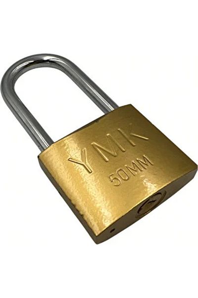 YMK Hooked Padlock Long Yellow 50 mm