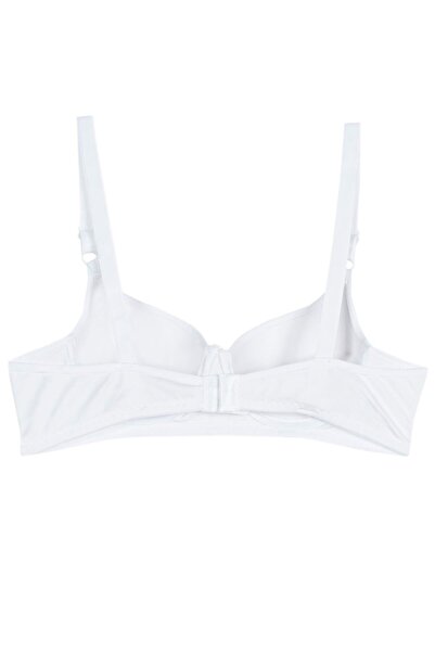 Rare White Sutien cu bretele reglabile cu sârmă, alb, căptușit